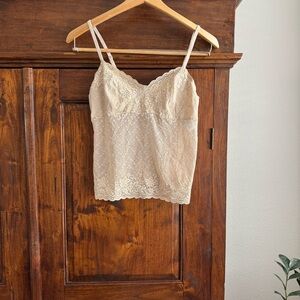 Vanity Fair Lace Camisole in Cream